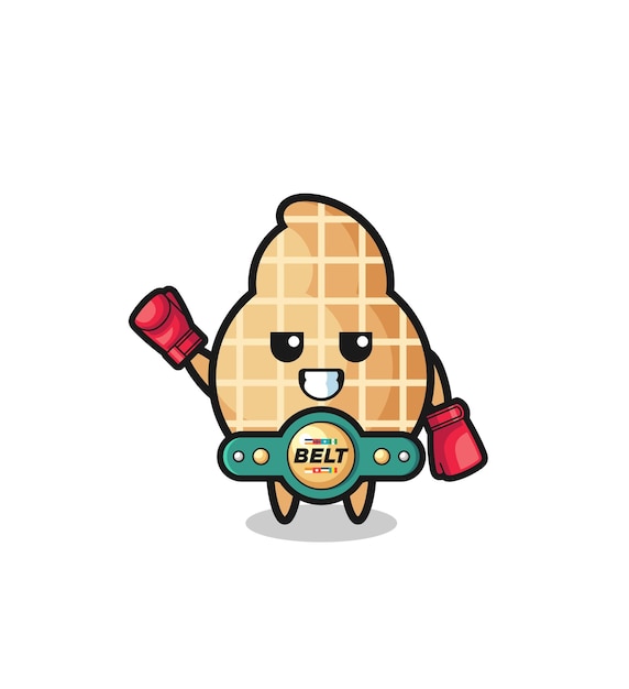Peanut boxer mascot character