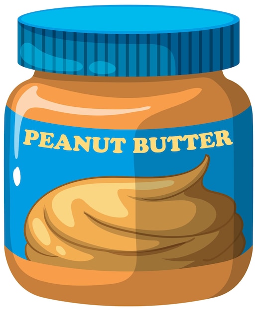 Peanut butter bottle vector