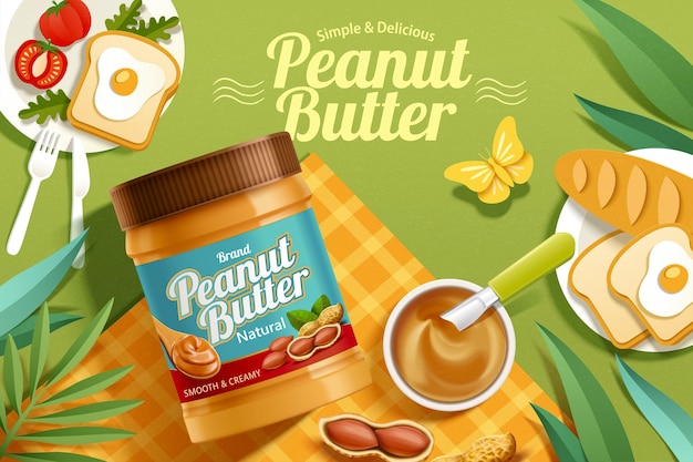 Peanut butter spread promo banner