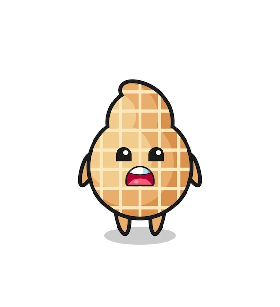 Peanut illustration with apologizing expression saying I am sorry