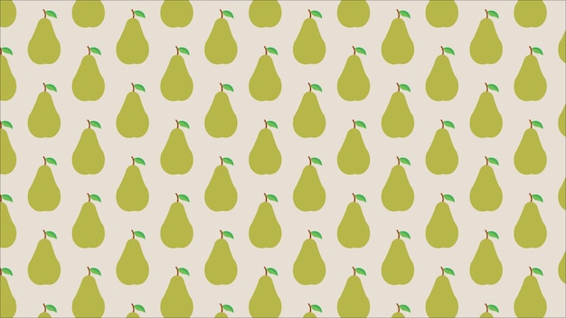 Vector pear pattern