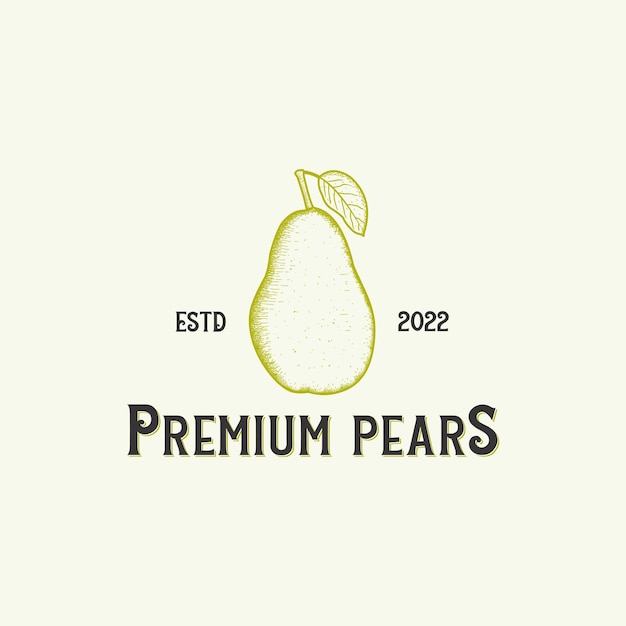 Pear vintage logo