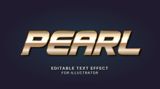 Peareditable illustrator text effect