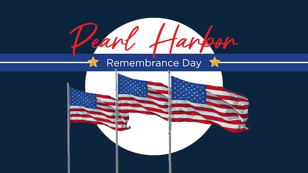 Pearl Harbor Remembrance Day Vector Background