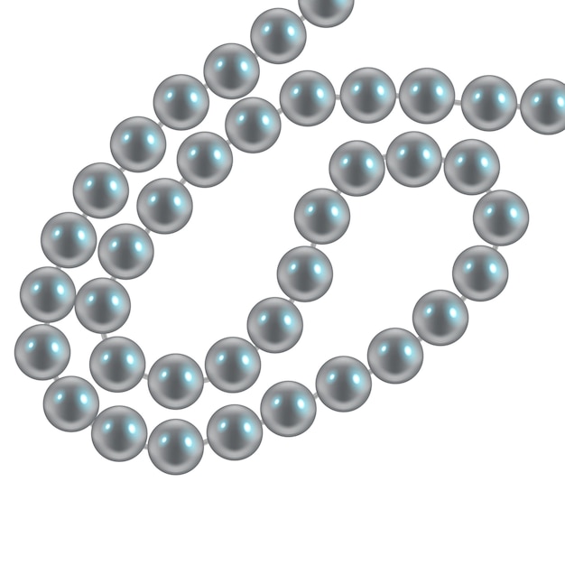 Pearl necklace illustration