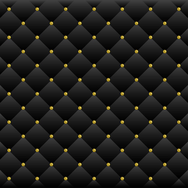 Vector pearls square luxury black background