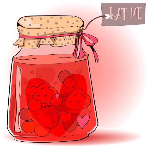 Печатьleuke fles met jam