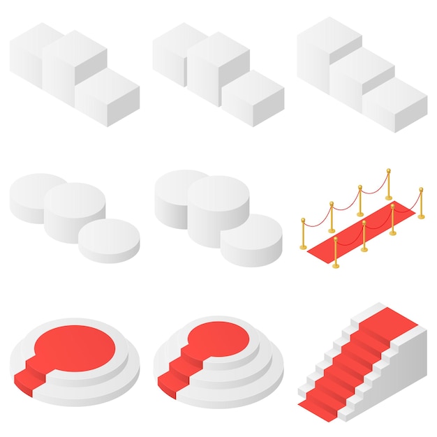 Пьедесталы для наград, подиумов и красных ковров