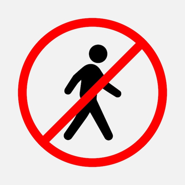 Pedestrian prohibited