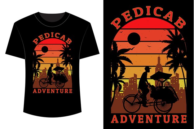 Дизайн футболки Pedicab Adventure