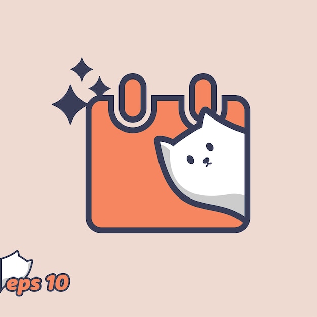 Peeking Cat Schedule Icon