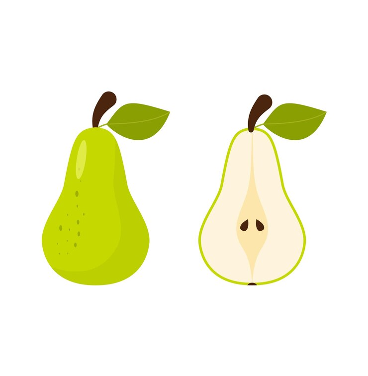 Vector peer vector pictogram op een witte achtergrond, plat, cartoon stijl. voor webdesign en print. eps 10