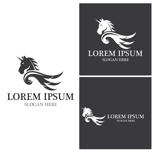 Pegasus icon and symbol vector template