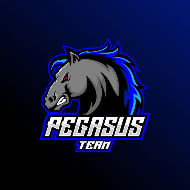 Pegasus logo design esport team