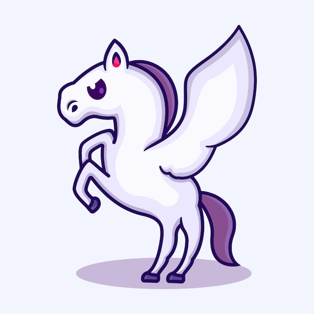 The pegasus logo design template