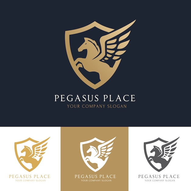 Pegasus logo. logo del cavallo