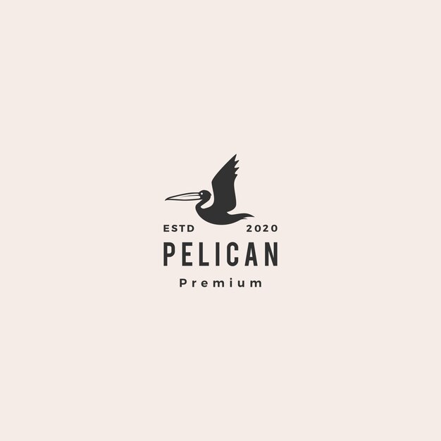 Logo dell'uccello del golfo del pellicano