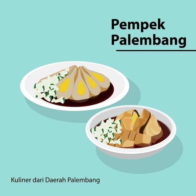 Vettore pempek palembang (inghilterra)