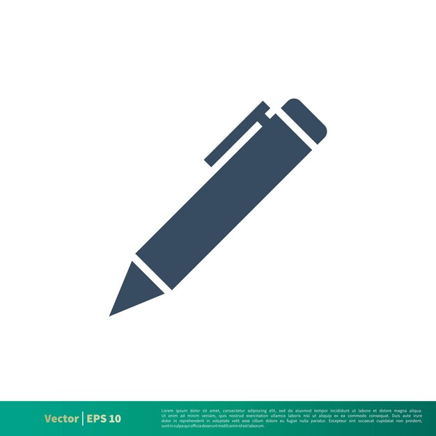 Pen Education Icon Vector Logo Template Illustration Design Vector EPS 10