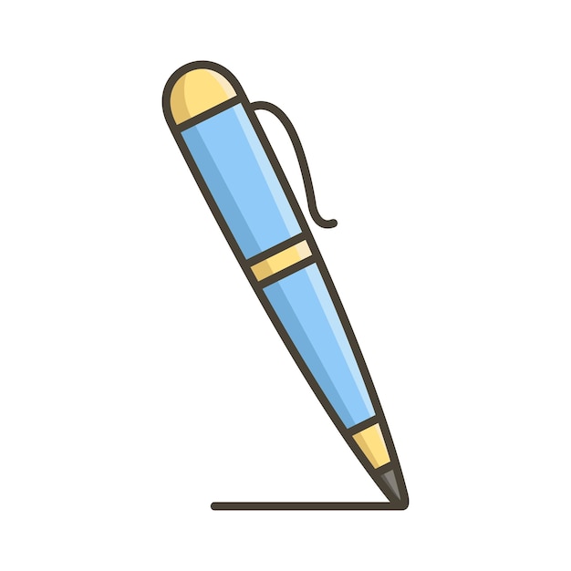 pen icon vector design template in white background