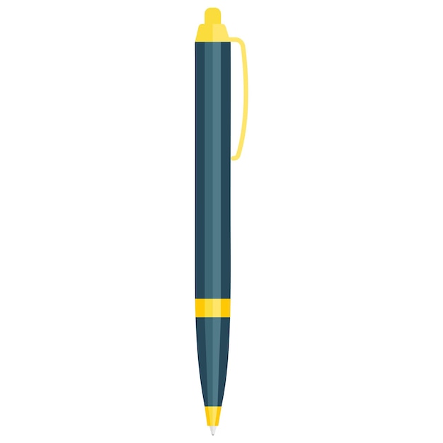 Pen icon Vector flat illustration