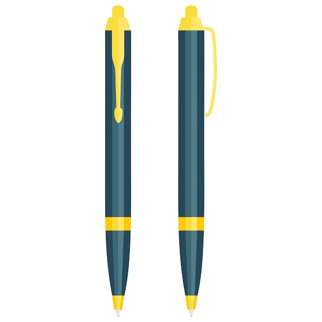 Pen icon Vector flat illustration