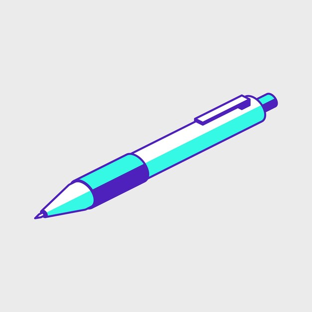 Pen isometrische vectorillustratie