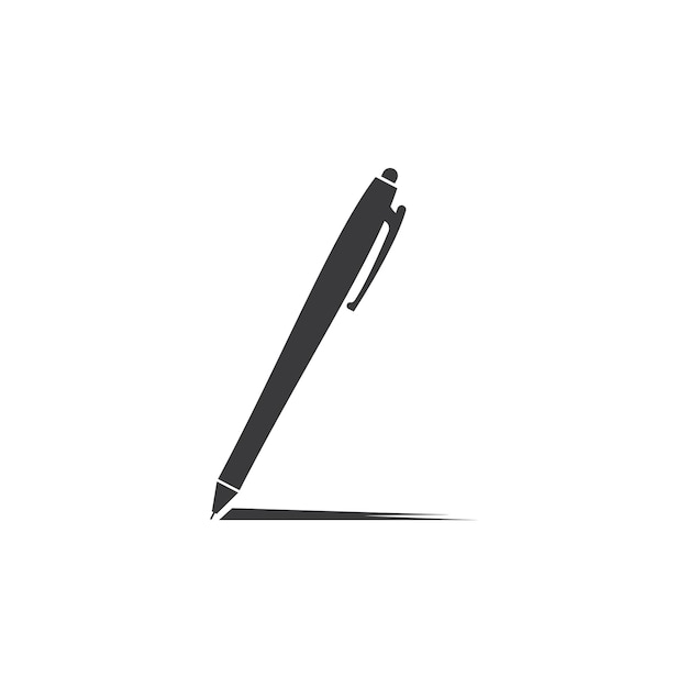 Pen logo vector eenvoudige pictogram illustratie