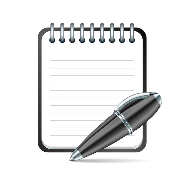 Vector pen and notepad 