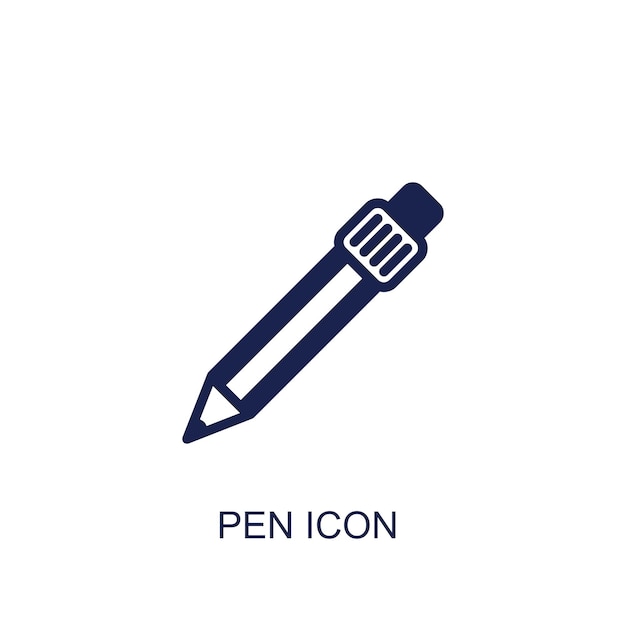 pen pictogram witte achtergrond