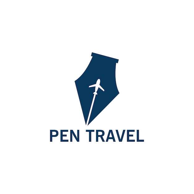 Pen reizen Logo sjabloonontwerp