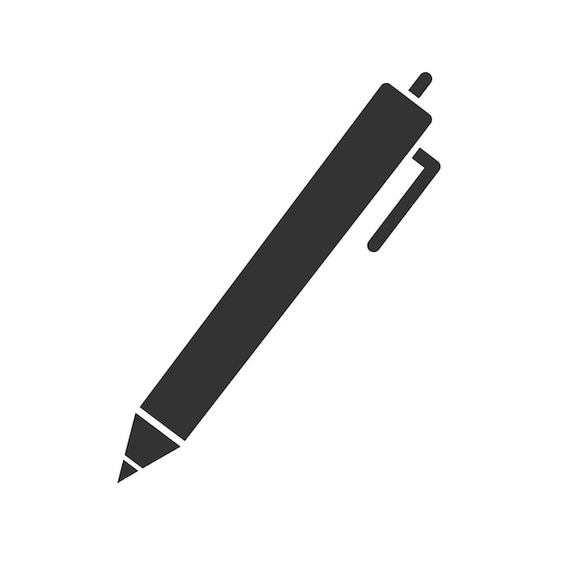 Pen symbool. vector geïsoleerd op wit.