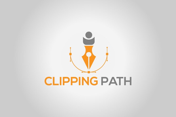 Pen tool kunst lijn logo ontwerp.