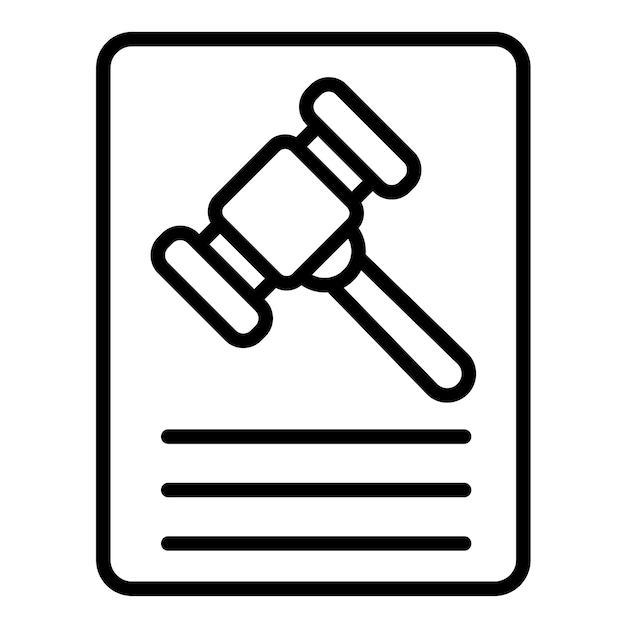 Vector penalty vector icon can be used for compliance and regulation iconset