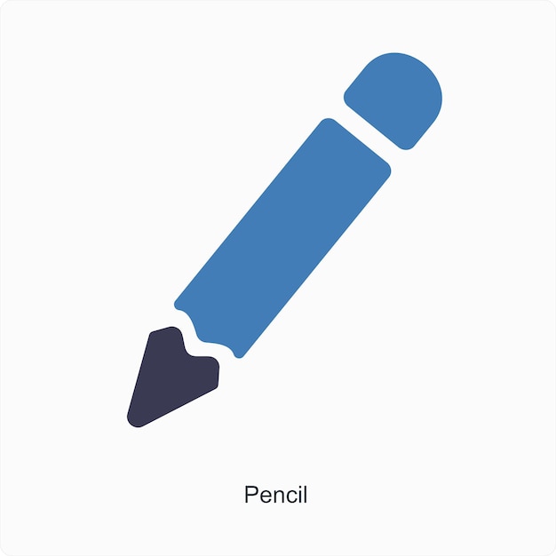 pencil and art icon concept