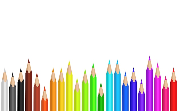 Pencil color vector background best for creative background