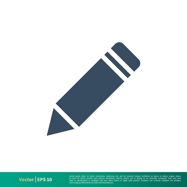 Pencil Education Icon Vector Logo Template Illustration Design Vector EPS 10