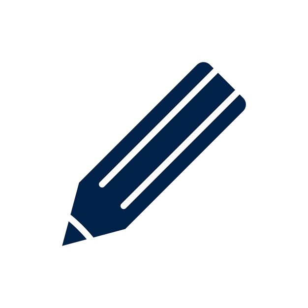 Pencil flat icon logo of school