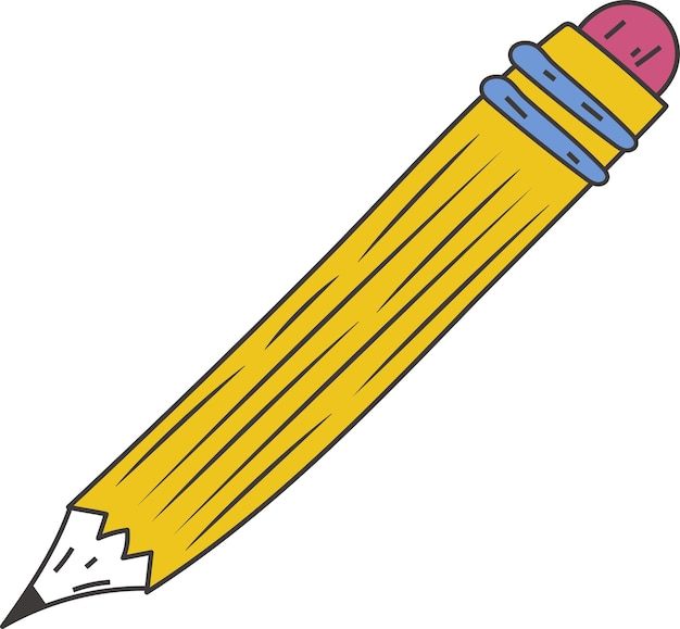 Icona a forma di matita illustrazione grafica