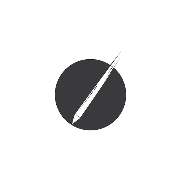 Pencil icon logo design vector template