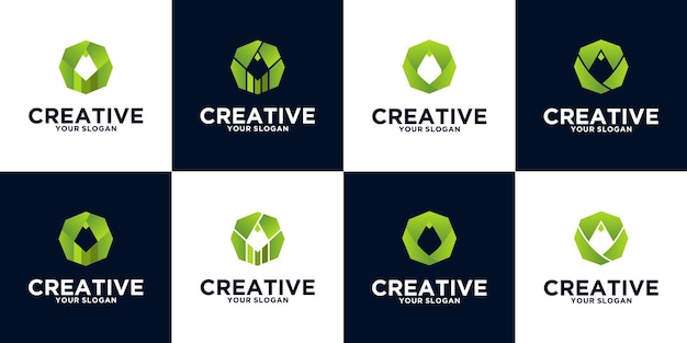 Vector pencil logo reference collection for business, application, education and others