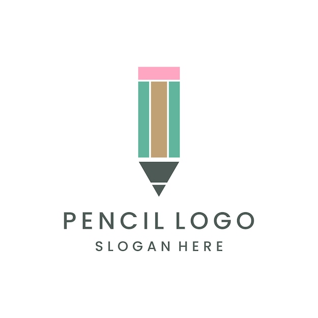 Pencil logo template vector illustration design