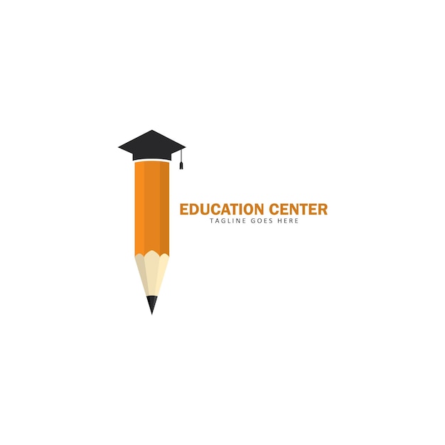 Illustrazione dell'icona vettoriale del logo della matita