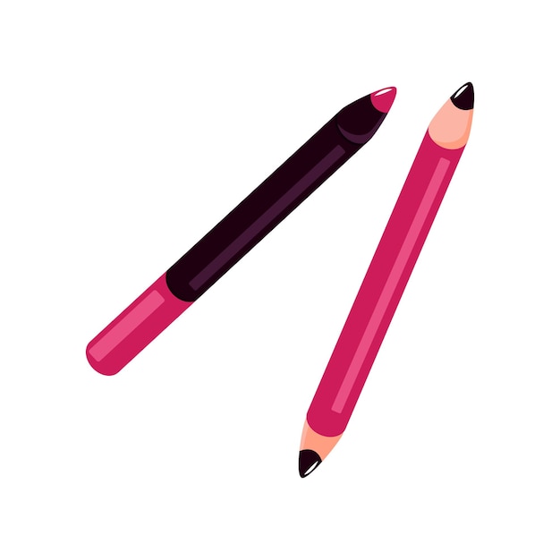 Pencil Makeup Vector Illustration