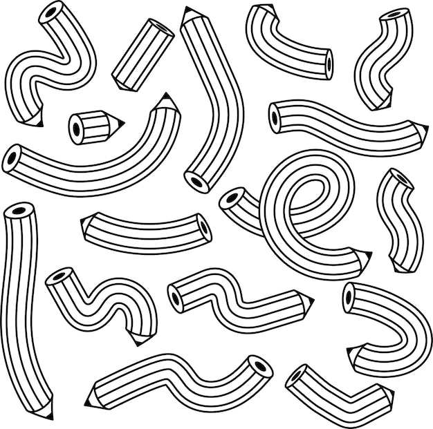 Vector pencil pattern