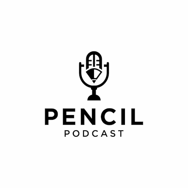 Pencil Podcast Logo Design