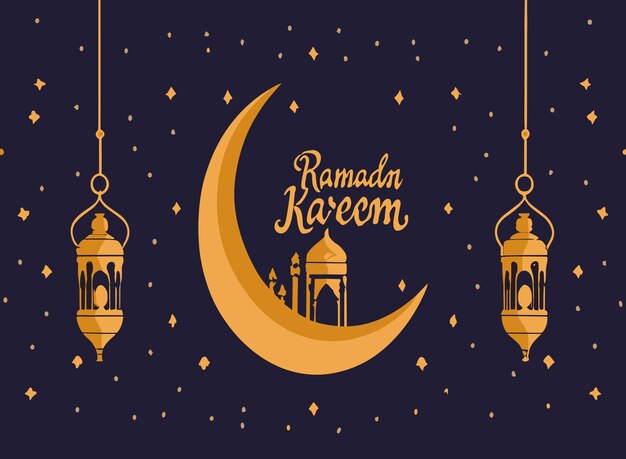 Premium Vector | Pencil portraits handdrawn ramadan kareem moments