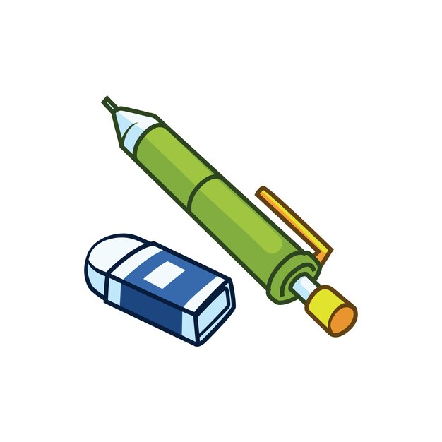 Vector pencil and rubber