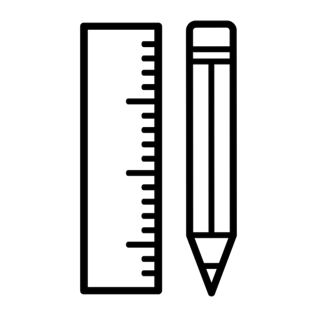 pencil and ruler icon