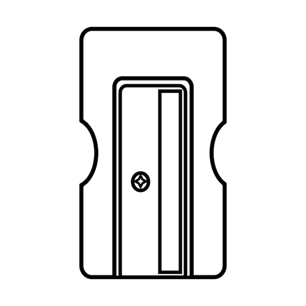 Vector pencil sharpener vector icon